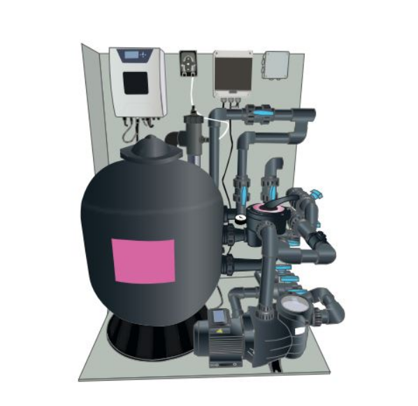 Filtration hors sol support «L», chlore, 600, 1 CV KSE 